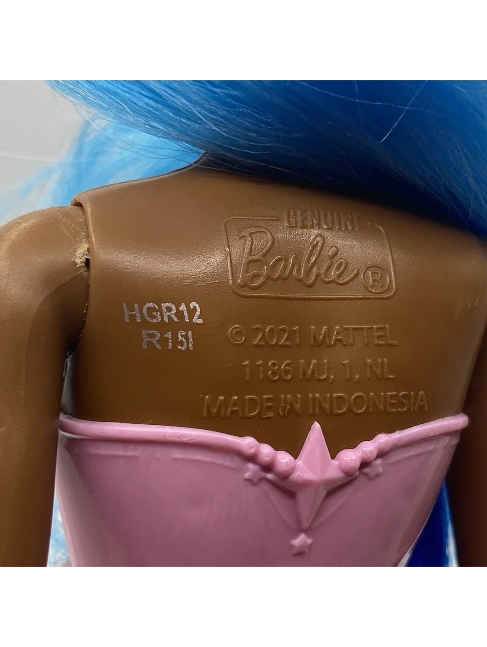 Barbie Dreamtopia #HRG12 AA Mermaid Doll Blue Hair Read B14